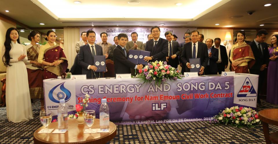 Signing Ceremony for Civil Contract - Nam E-Moun Hydropower Project in Lao PDR