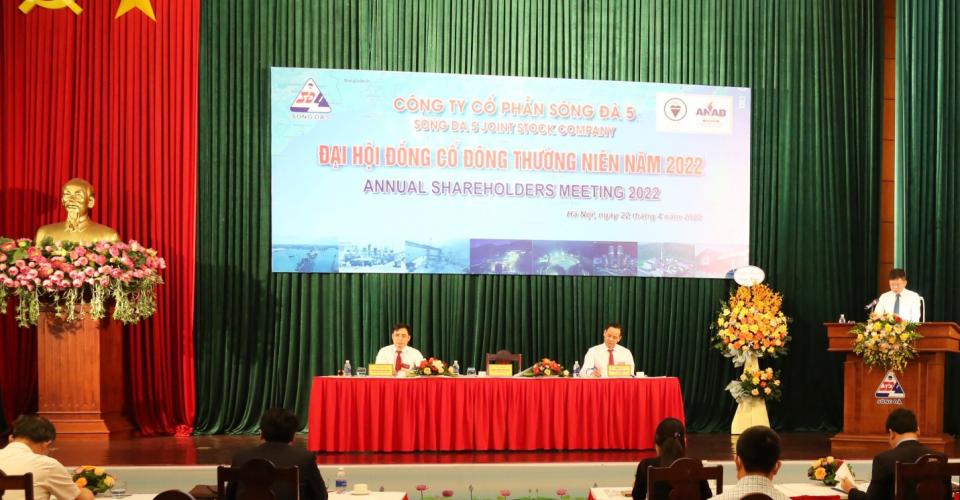 Sông Đà 5 tổ chức thành công Đại hội đồng cổ đông thường niên năm 2022