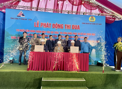 Phát động thi đua 115 ngày đêm khắc phục sự cố hạ lưu Thủy điện Tuyên Quang