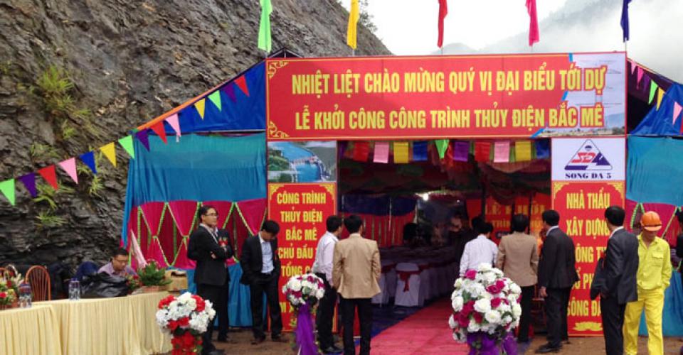 Groundbreaking ceremony for construction of Bac Me Hydropower - Ha Giang province