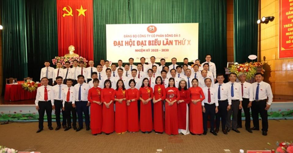 Đại hội Đại biểu Đảng bộ Công ty cổ phần Sông Đà 5, nhiệm kỳ 2025-2030